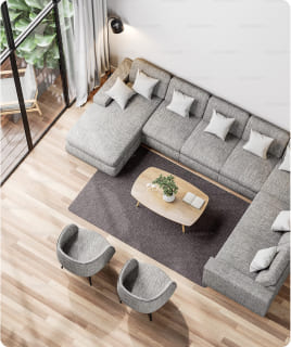 Modulares Sofa für modernes Wohnen, flexible Nutzung, hochwertige Materialien, komfortabler Sitzbereich.